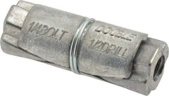 Powers Fasteners - 1/4" Diam, 1/2" Drill, 1-3/8" OAL, 2-3/4" Min Embedment Double Expansion Concrete Anchor - Zamac Alloy - Exact Tool & Supply