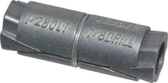 Powers Fasteners - 1/2" Diam, 7/8" Drill, 2-1/2" OAL, 2" Min Embedment Double Expansion Concrete Anchor - Zamac Alloy, Flat Head - Exact Tool & Supply