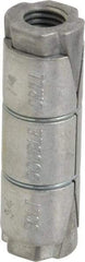 Powers Fasteners - 3/4" Diam, 1-1/4" Drill, 3-15/16" OAL, 2-1/2" Min Embedment Double Expansion Concrete Anchor - Zamac Alloy, Flat Head - Exact Tool & Supply