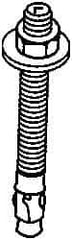 Powers Fasteners - 1" Diam, 1" Drill, 9" OAL, 2-1/4" Min Embedment Wedge Expansion Concrete Anchor - 304 Stainless Steel, Hex Nut Head, Hex Drive, 5-3/8" Thread Length - Exact Tool & Supply