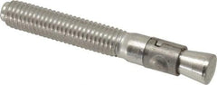 Powers Fasteners - 1/2" Diam, 1/2" Drill, 3-3/4" OAL, Wedge Expansion Concrete Anchor - 304 Stainless Steel, Hex Nut Head, Hex Drive, 2-3/8" Thread Length - Exact Tool & Supply
