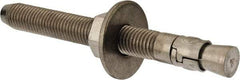 Powers Fasteners - 3/4" Diam, 3/4" Drill, 7" OAL, Wedge Expansion Concrete Anchor - 304 Stainless Steel, Hex Nut Head, Hex Drive, 5-1/8" Thread Length - Exact Tool & Supply