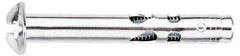 Value Collection - 1/4" Diam, 1/4" Drill, 2" OAL, 3-3/8" Min Embedment Sleeve Concrete Anchor - Steel, Zinc-Plated Finish, Round Head - Exact Tool & Supply