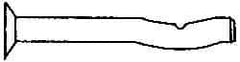 Powers Fasteners - 1/4" Diam, 1/4" Drill, 3-1/2" OAL, Split-Drive Concrete Anchor - Grade 8.2 Steel, Zinc-Plated Finish, Flat Head - Exact Tool & Supply