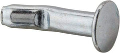 Powers Fasteners - 1/4" Diam, 1/4" Drill, 1" OAL, 1-1/4" Min Embedment Split-Drive Concrete Anchor - Grade 8.2 Steel, Zinc-Plated Finish, Mushroom Head - Exact Tool & Supply