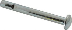 Powers Fasteners - 3/8" Diam, 3/8" Drill, 3-1/2" OAL, Split-Drive Concrete Anchor - Grade 8.2 Steel, Zinc-Plated Finish, Mushroom Head - Exact Tool & Supply