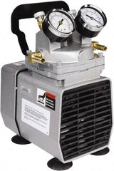 Gast - Diaphragm-Type Vacuum Pumps Horsepower: 1/8 Cubic Feet per Minute: 1.60 - Exact Tool & Supply