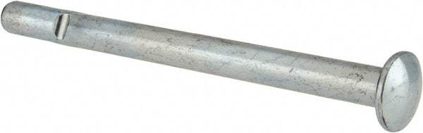 Powers Fasteners - 1/2" Diam, 1/2" Drill, 6-1/2" OAL, Split-Drive Concrete Anchor - Grade 8.2 Steel, Zinc-Plated Finish, Mushroom Head - Exact Tool & Supply