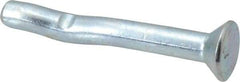 Powers Fasteners - 1/4" Diam, 1/4" Drill, 2" OAL, Split-Drive Concrete Anchor - Grade 8.2 Steel, Zinc-Plated Finish, Flat Head - Exact Tool & Supply