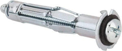 Powers Fasteners - 3/16" Screw, 3/8" Diam, 2" Long, 3/8 to 5/8" Thick, Sleeve Drywall & Hollow Wall Anchor - 3/8" Drill, Zinc Plated, Steel, Grade 5, Use in Concrete, & Masonry, Drywall, Plywood & Wallboard - Exact Tool & Supply