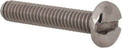 Value Collection - M4x0.70 Metric Coarse, 20mm Length Under Head Slotted Drive Machine Screw - Pan Head, Grade 18-8 Stainless Steel, Uncoated, Without Washer - Exact Tool & Supply