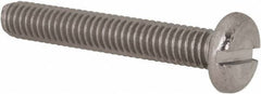 Value Collection - M4x0.70 Metric Coarse, 25mm Length Under Head Slotted Drive Machine Screw - Pan Head, Grade 18-8 Stainless Steel, Uncoated, Without Washer - Exact Tool & Supply