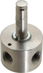 Parker - 1/4" Port, Three Way, Direct Acting, Stainless Steel Solenoid Valve - Normally Closed, 125 Max PSI, NBR Seal - Exact Tool & Supply
