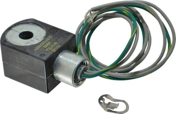 Parker - 24 Volt, 18 Coil Lead Length, Class F, Solenoid Coil - 6.0 Watt, NEMA 4X Enclosure, Use with Parker Skinner Gold Ring Series Valves - Exact Tool & Supply