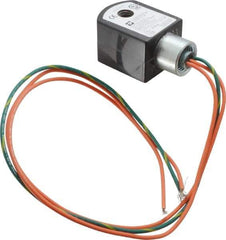 Parker - 120 Volt, 18 Coil Lead Length, Class F, Solenoid Coil - 6.0 Watt, NEMA 4X Enclosure, Use with Parker Skinner Gold Ring Series Valves - Exact Tool & Supply