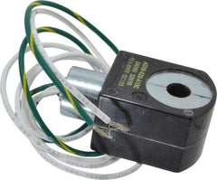 Parker - 240 Volt, 18 Coil Lead Length, Class F, Solenoid Coil - 6.0 Watt, NEMA 4X Enclosure, Use with Parker Skinner Gold Ring Series Valves - Exact Tool & Supply