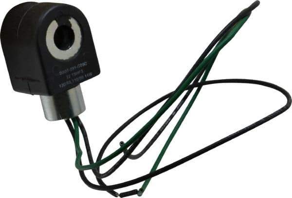 Parker - 120 Volt, 18 Coil Lead Length, Class F, Solenoid Coil - 11.0 Watt, NEMA 4X Enclosure, Use with Parker Skinner Gold Ring Series Valves - Exact Tool & Supply