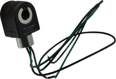 Parker - 120 Volt, 18 Coil Lead Length, Class F, Solenoid Coil - 11.0 Watt, NEMA 4X Enclosure, Use with Parker Skinner Gold Ring Series Valves - Exact Tool & Supply