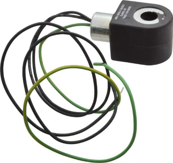 Parker - 120 Volt, 18 Coil Lead Length, Class F, Solenoid Coil - 16.0 Watt, NEMA 4X Enclosure, Use with Parker Skinner Gold Ring Series Valves - Exact Tool & Supply