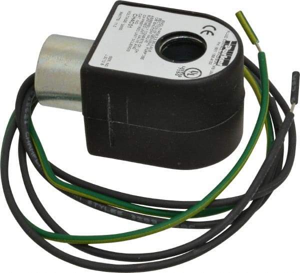 Parker - 24 Volt, 18 Coil Lead Length, Class H, Solenoid Coil - 11.0 Watt, NEMA 4X Enclosure, Use with Parker Skinner Gold Ring Series Valves - Exact Tool & Supply