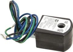 Parker - 12 Volt, 18 Coil Lead Length, Class F, Solenoid Coil - 9.5 Watt, NEMA 4X Enclosure, Use with Parker Skinner Gold Ring Series Valves - Exact Tool & Supply