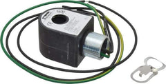 Parker - 24 Volt, 18 Coil Lead Length, Class F, Solenoid Coil - 11.5 Watt, NEMA 4X Enclosure, Use with Parker Skinner Gold Ring Series Valves - Exact Tool & Supply