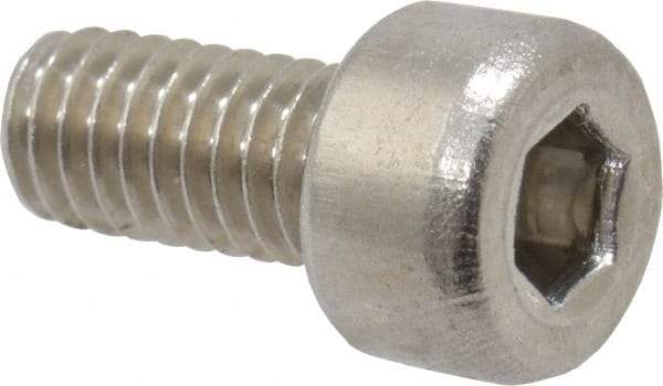 Value Collection - M4x0.70 Metric Coarse Hex Socket Drive, Socket Cap Screw - Grade 18-8 & Austenitic A2 Stainless Steel, Fully Threaded, 8mm Length Under Head - Exact Tool & Supply