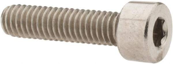 Value Collection - M4x0.70 Metric Coarse Hex Socket Drive, Socket Cap Screw - Grade 18-8 & Austenitic A2 Stainless Steel, Fully Threaded, 16mm Length Under Head - Exact Tool & Supply