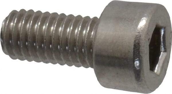 Value Collection - M5x0.80 Metric Coarse Hex Socket Drive, Socket Cap Screw - Grade 18-8 & Austenitic A2 Stainless Steel, Fully Threaded, 10mm Length Under Head - Exact Tool & Supply