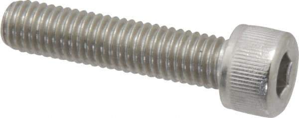 Value Collection - M8x1.25 Metric Coarse Hex Socket Drive, Socket Cap Screw - Grade 18-8 & Austenitic A2 Stainless Steel, Fully Threaded, 35mm Length Under Head - Exact Tool & Supply