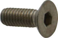 Value Collection - M6x1.00 Metric Coarse Hex Socket Drive, 90° Flat Screw - Grade 18-8 Stainless Steel, Fully Threaded, 16mm OAL - Exact Tool & Supply