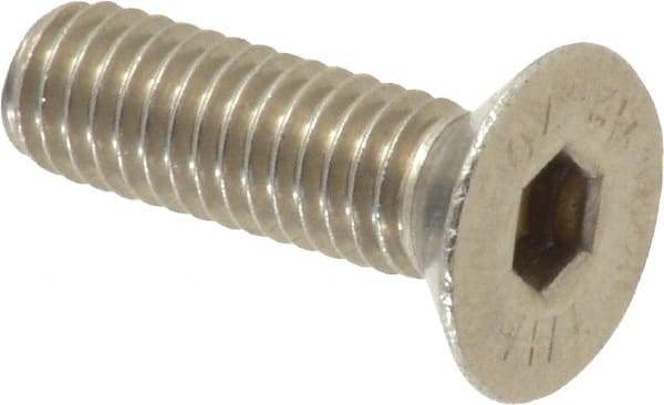 Value Collection - M6x1.00 Metric Coarse Hex Socket Drive, 90° Flat Screw - Grade 18-8 Stainless Steel, Fully Threaded, 20mm OAL - Exact Tool & Supply