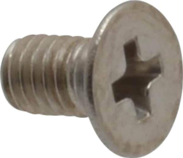 Value Collection - M3x0.50 Metric Coarse, 5mm OAL Phillips Drive Machine Screw - Flat Head, Grade 18-8 Stainless Steel, Uncoated, Without Washer - Exact Tool & Supply