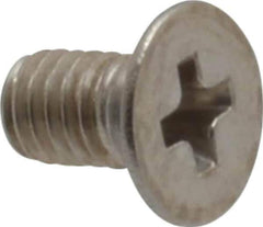 Value Collection - M3x0.50 Metric Coarse, 5mm OAL Phillips Drive Machine Screw - Flat Head, Grade 18-8 Stainless Steel, Uncoated, Without Washer - Exact Tool & Supply
