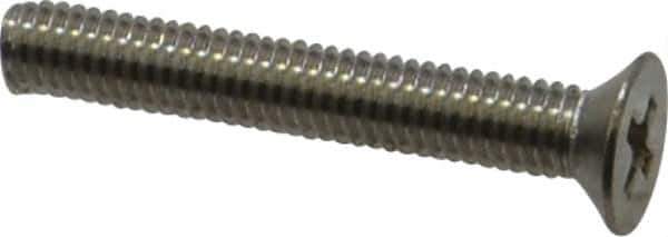Value Collection - M3x0.50 Metric Coarse, 20mm OAL Phillips Drive Machine Screw - Flat Head, Grade 18-8 Stainless Steel, Uncoated, Without Washer - Exact Tool & Supply