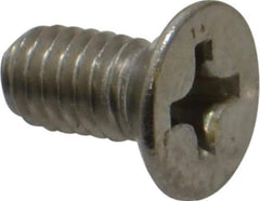 Value Collection - M4x0.70 Metric Coarse, 8mm OAL Phillips Drive Machine Screw - Flat Head, Grade 18-8 Stainless Steel, Uncoated, Without Washer - Exact Tool & Supply