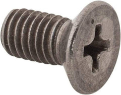 Value Collection - M5x0.80 Metric Coarse, 10mm OAL Phillips Drive Machine Screw - Flat Head, Grade 18-8 Stainless Steel, Uncoated, Without Washer - Exact Tool & Supply
