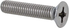 Value Collection - M6x1.00 Metric Coarse, 30mm OAL Phillips Drive Machine Screw - Flat Head, Grade 18-8 Stainless Steel, Uncoated, Without Washer - Exact Tool & Supply