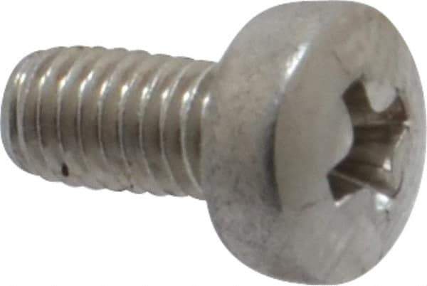 Value Collection - M3x0.50 Metric Coarse, 6mm Length Under Head Phillips Drive Machine Screw - Pan Head, Grade 18-8 Stainless Steel, Uncoated, Without Washer - Exact Tool & Supply
