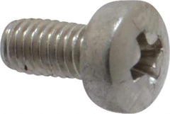 Value Collection - M3x0.50 Metric Coarse, 6mm Length Under Head Phillips Drive Machine Screw - Pan Head, Grade 18-8 Stainless Steel, Uncoated, Without Washer - Exact Tool & Supply