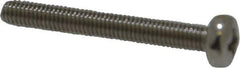 Value Collection - M3x0.50 Metric Coarse, 25mm Length Under Head Phillips Drive Machine Screw - Pan Head, Grade 18-8 Stainless Steel, Uncoated, Without Washer - Exact Tool & Supply