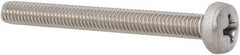 Value Collection - M4x0.70 Metric Coarse, 40mm Length Under Head Phillips Drive Machine Screw - Pan Head, Grade 18-8 Stainless Steel, Uncoated, Without Washer - Exact Tool & Supply