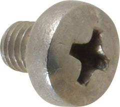 Value Collection - M5x0.80 Metric Coarse, 6mm Length Under Head Phillips Drive Machine Screw - Pan Head, Grade 18-8 Stainless Steel, Uncoated, Without Washer - Exact Tool & Supply