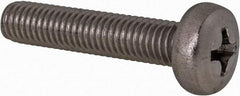 Value Collection - M5x0.80 Metric Coarse, 25mm Length Under Head Phillips Drive Machine Screw - Pan Head, Grade 18-8 Stainless Steel, Uncoated, Without Washer - Exact Tool & Supply