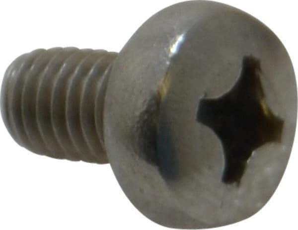 Value Collection - M6x1.00 Metric Coarse, 10mm Length Under Head Phillips Drive Machine Screw - Pan Head, Grade 18-8 Stainless Steel, Uncoated, Without Washer - Exact Tool & Supply