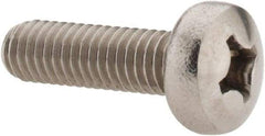 Value Collection - M6x1.00 Metric Coarse, 20mm Length Under Head Phillips Drive Machine Screw - Pan Head, Grade 18-8 Stainless Steel, Uncoated, Without Washer - Exact Tool & Supply