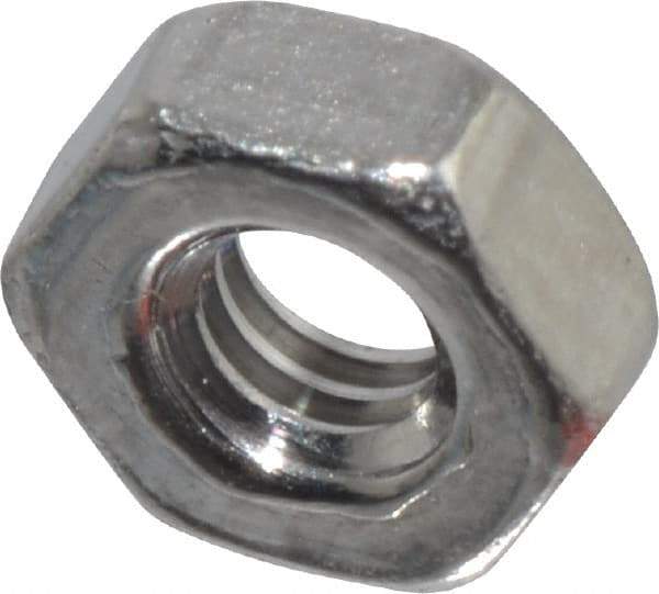 Value Collection - M2x4.00 Stainless Steel Right Hand Hex Nut - 4mm Across Flats, 1.6mm High, Uncoated - Exact Tool & Supply