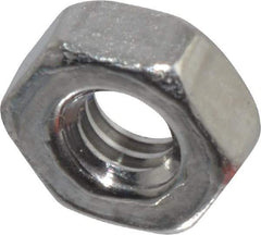Value Collection - M2x4.00 Stainless Steel Right Hand Hex Nut - 4mm Across Flats, 1.6mm High, Uncoated - Exact Tool & Supply