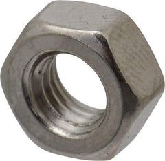Value Collection - M6x1.00 Stainless Steel Right Hand Hex Nut - 10mm Across Flats, 5mm High, Uncoated - Exact Tool & Supply