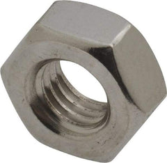 Value Collection - M10x1.50 Stainless Steel Right Hand Hex Nut - 17mm Across Flats, 8mm High, Uncoated - Exact Tool & Supply